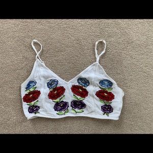 Floral halter top